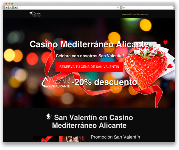 imagen de ejemplo landign page casino mediterraneo